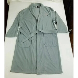 NFL Team Apparel Sleepwear Small/Medium New England Patriots Fleece Gray Robe